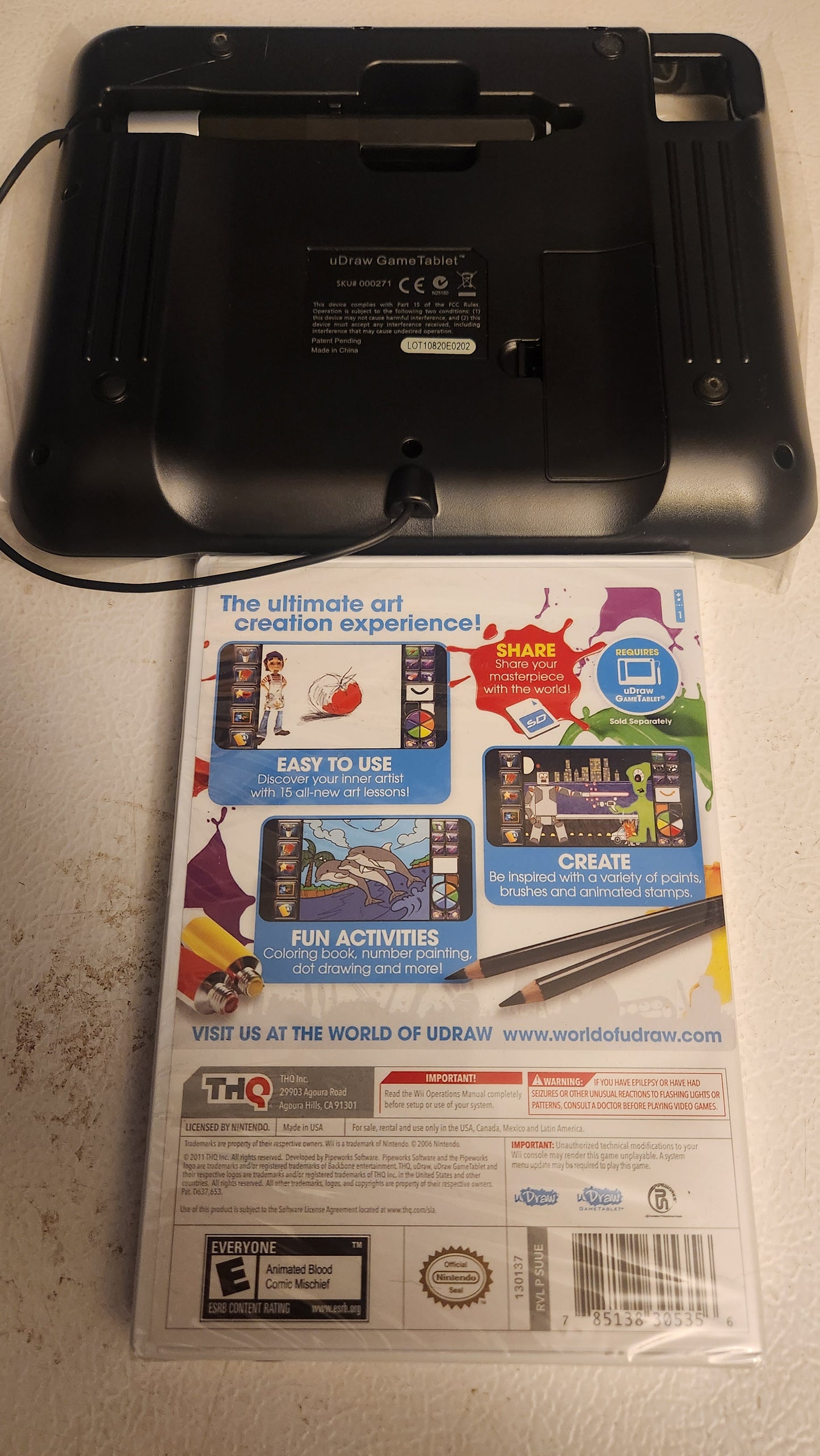 Udraw Gametablet with Udraw Studio: Instant Artist - Nintendo Wii