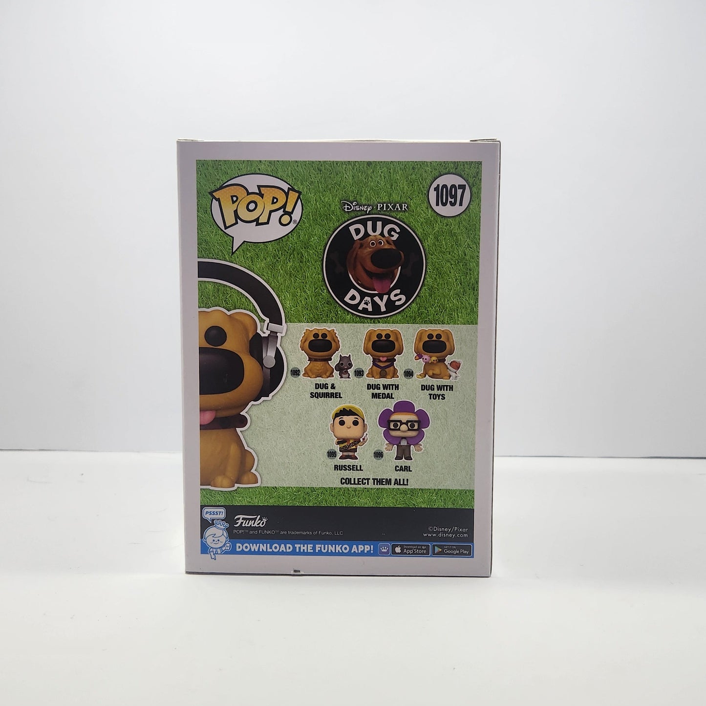 Dug with Headphones Funko Exclusive #1097 Damaged Box