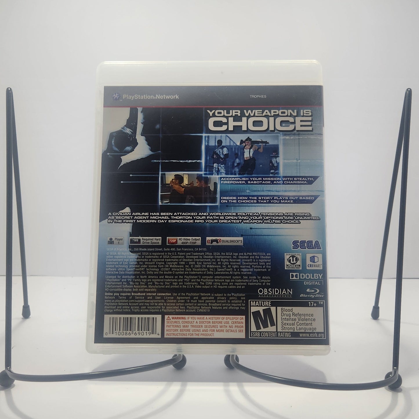 Alpha Protocol CIB (Playstation 3, 2009)