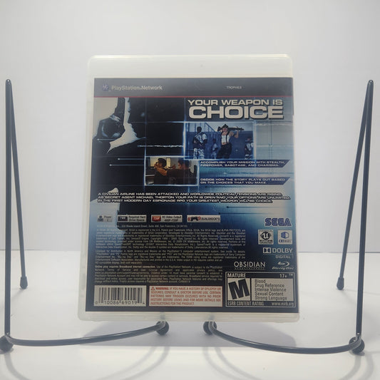 Alpha Protocol CIB (Playstation 3, 2009)