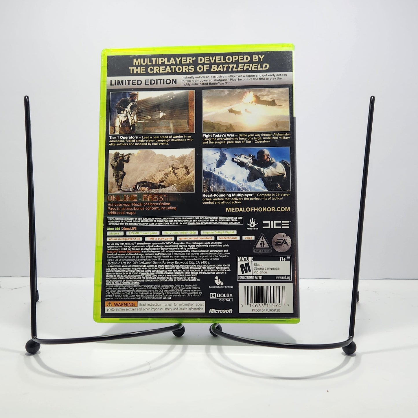 Medal of Honor Limited Edition CIB (Xbox 360, 2010)