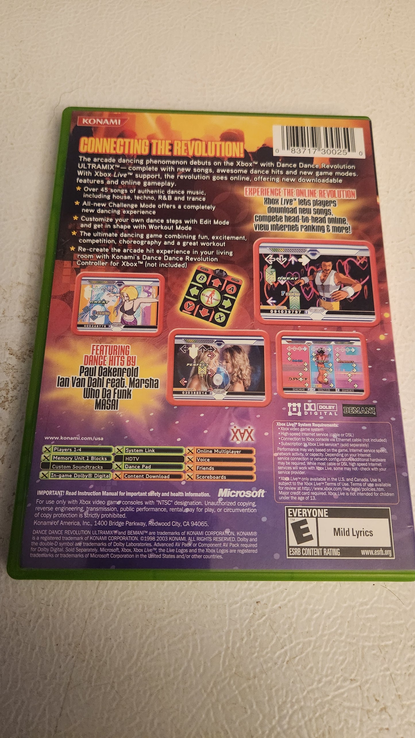 Dance Dance Revolution Ultramix (Microsoft Xbox, 2003)
