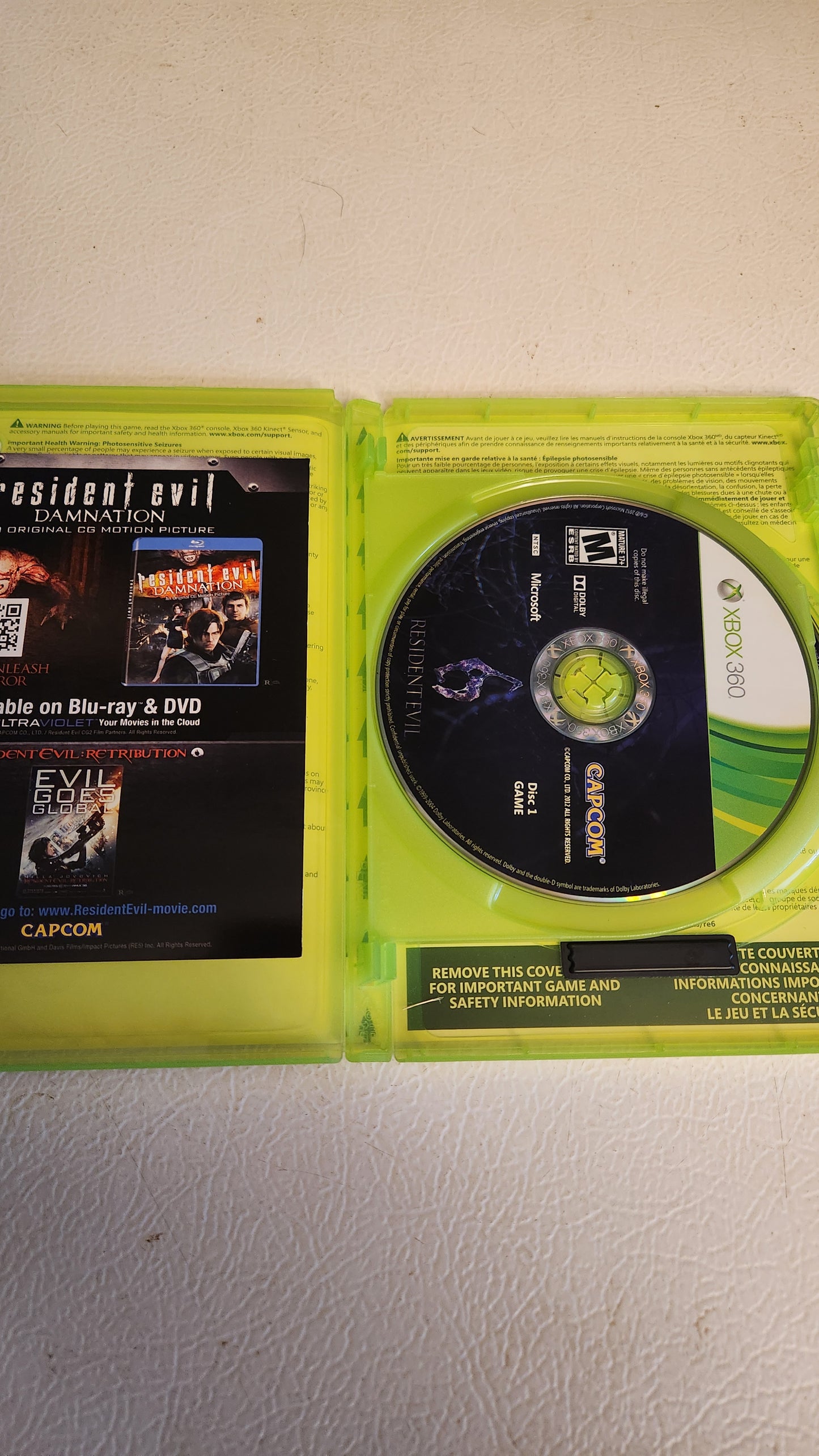Resident Evil 6 (Microsoft Xbox 360, 2012)