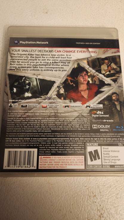 Heavy Rain (PlayStation 3 PS3, 2010)