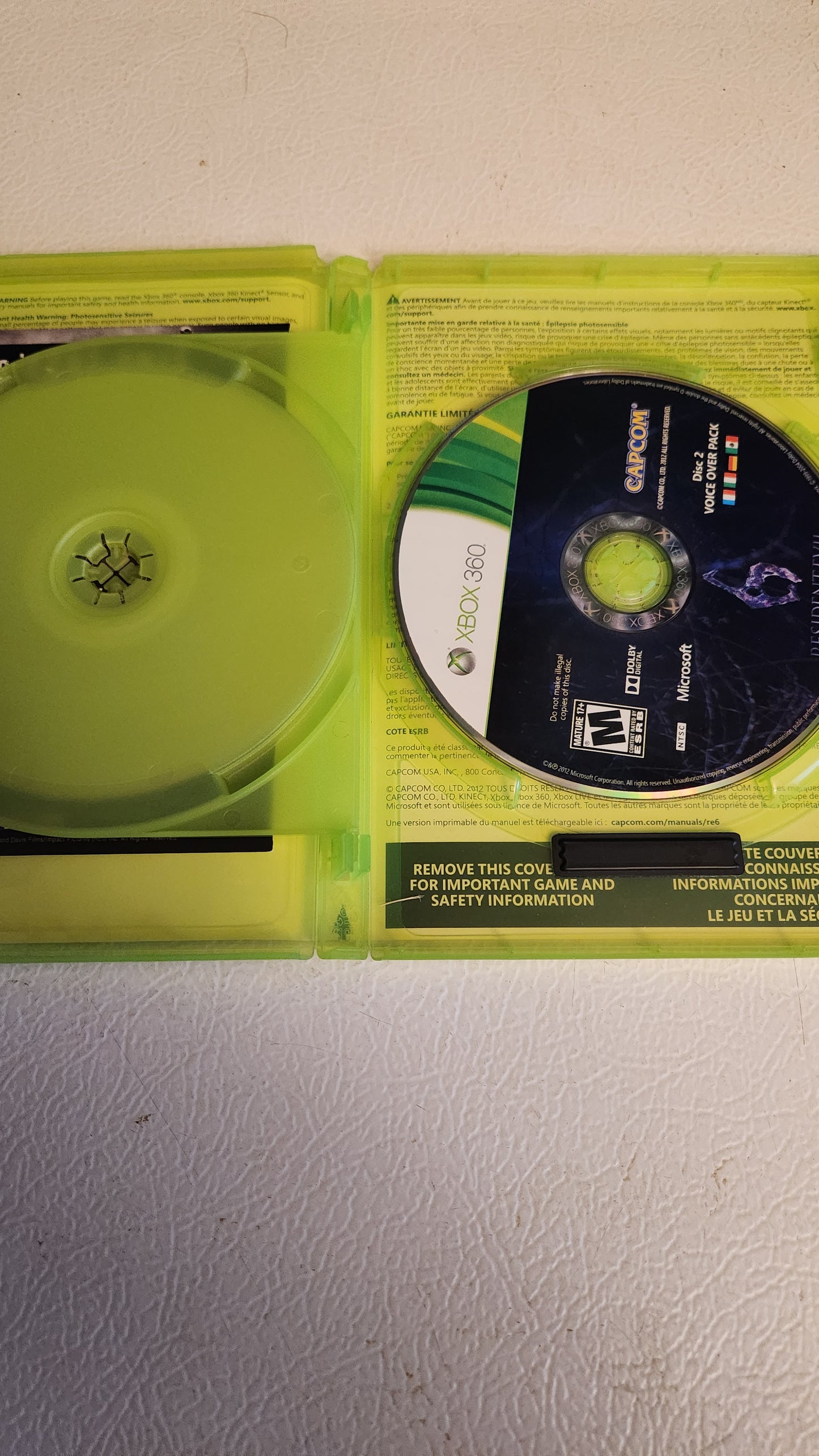 Resident Evil 6 (Microsoft Xbox 360, 2012)