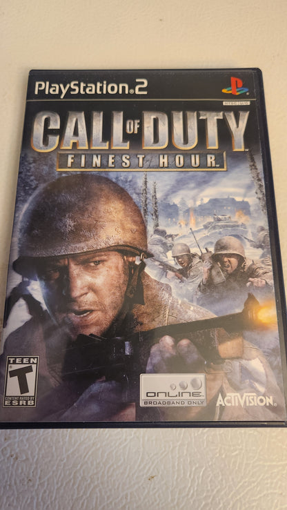 Call of Duty: Finest Hour (PlayStation 2 PS2, 2004)