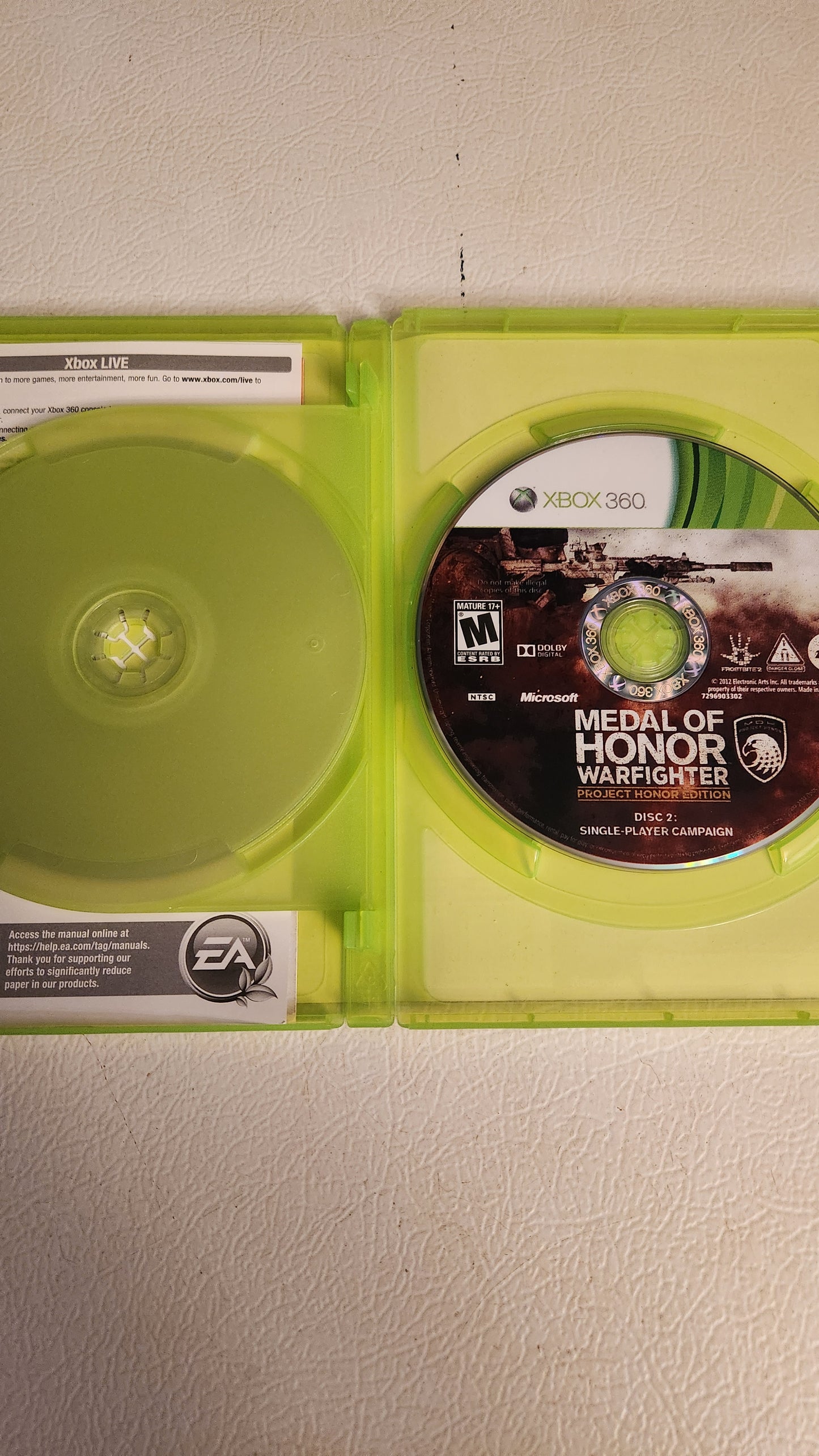 Medal of Honor: Warfighter -- Project Honor Edition (Microsoft Xbox 360, 2012)
