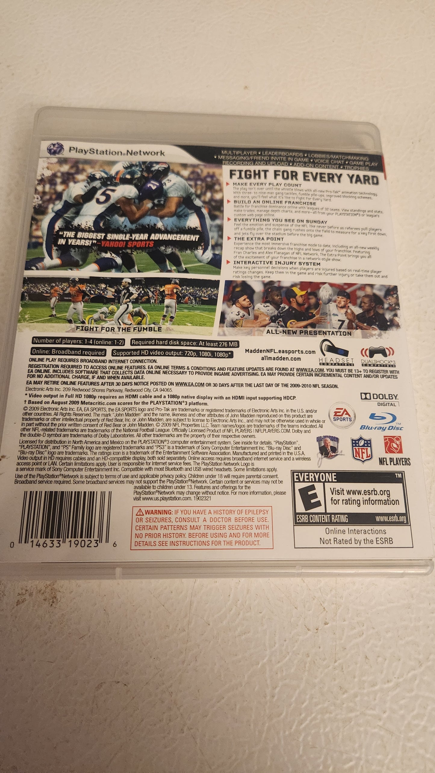 Madden NFL 10 (PlayStation 3 PS3, 2009)