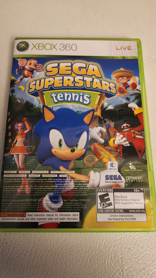 Sega Superstars Tennis / Xbox Live Arcade Xbox 360