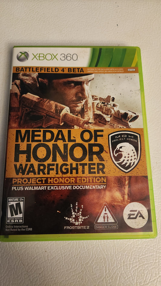 Medal of Honor: Warfighter -- Project Honor Edition (Microsoft Xbox 360, 2012)