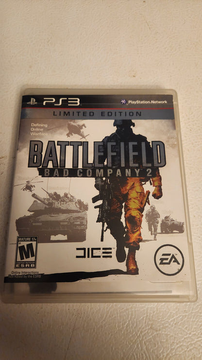 Battlefield: Bad Company 2 -- Limited Edition (PlayStation 3 PS3, 2010)