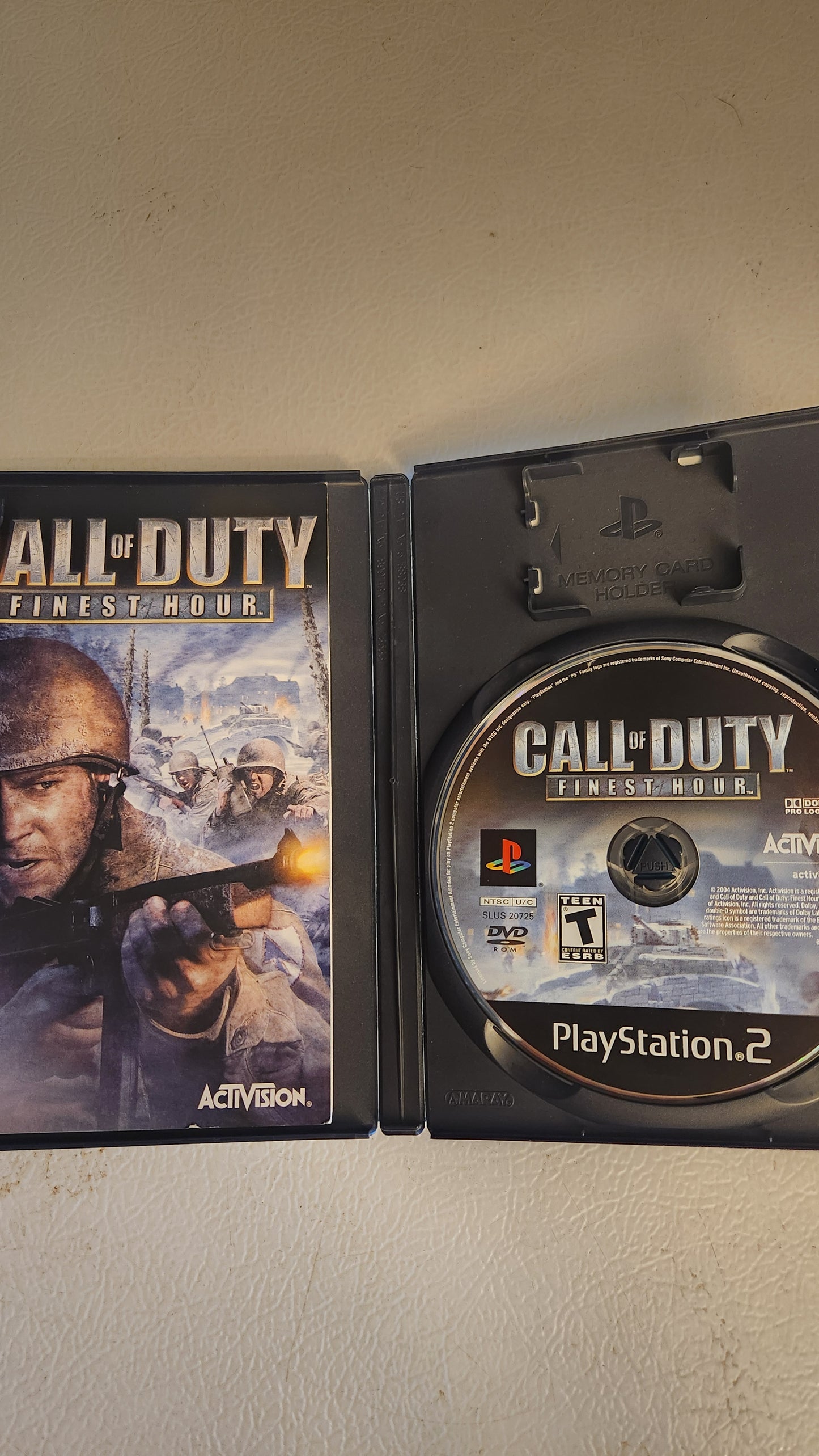 Call of Duty: Finest Hour (PlayStation 2 PS2, 2004)
