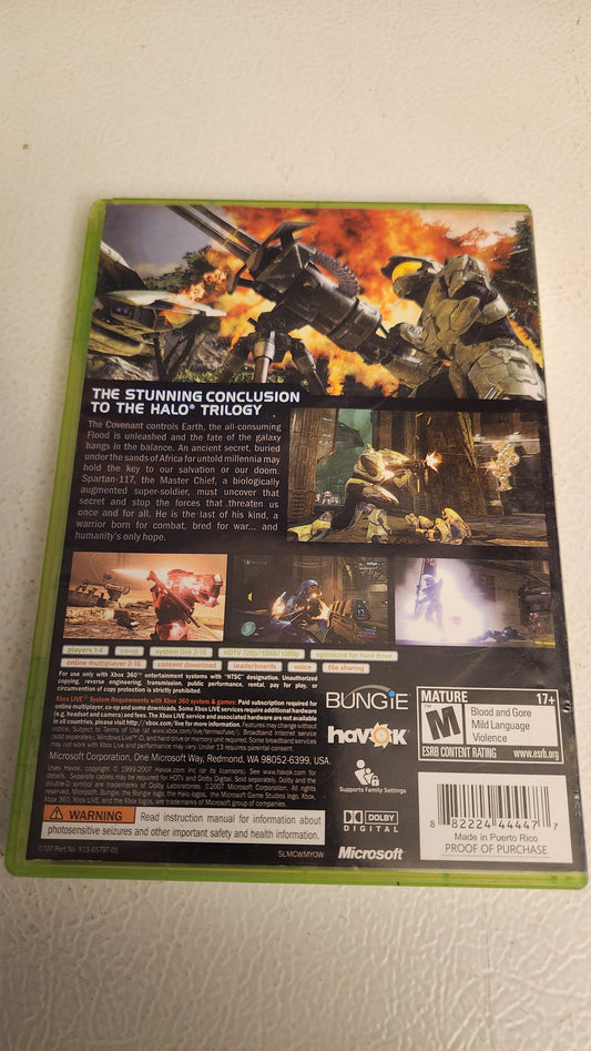 Halo 3 CIB With Poster (Xbox 360, 2007)