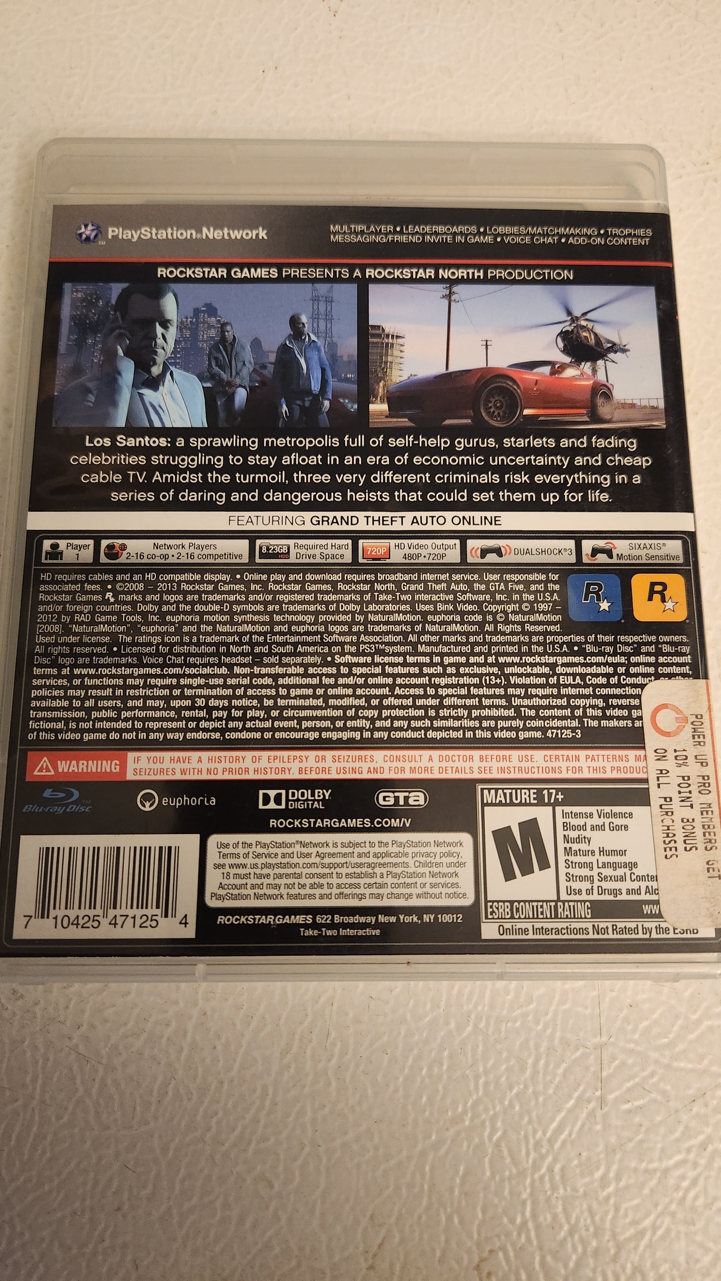 Grand Theft Auto V (PlayStation 3 PS3, 2013)