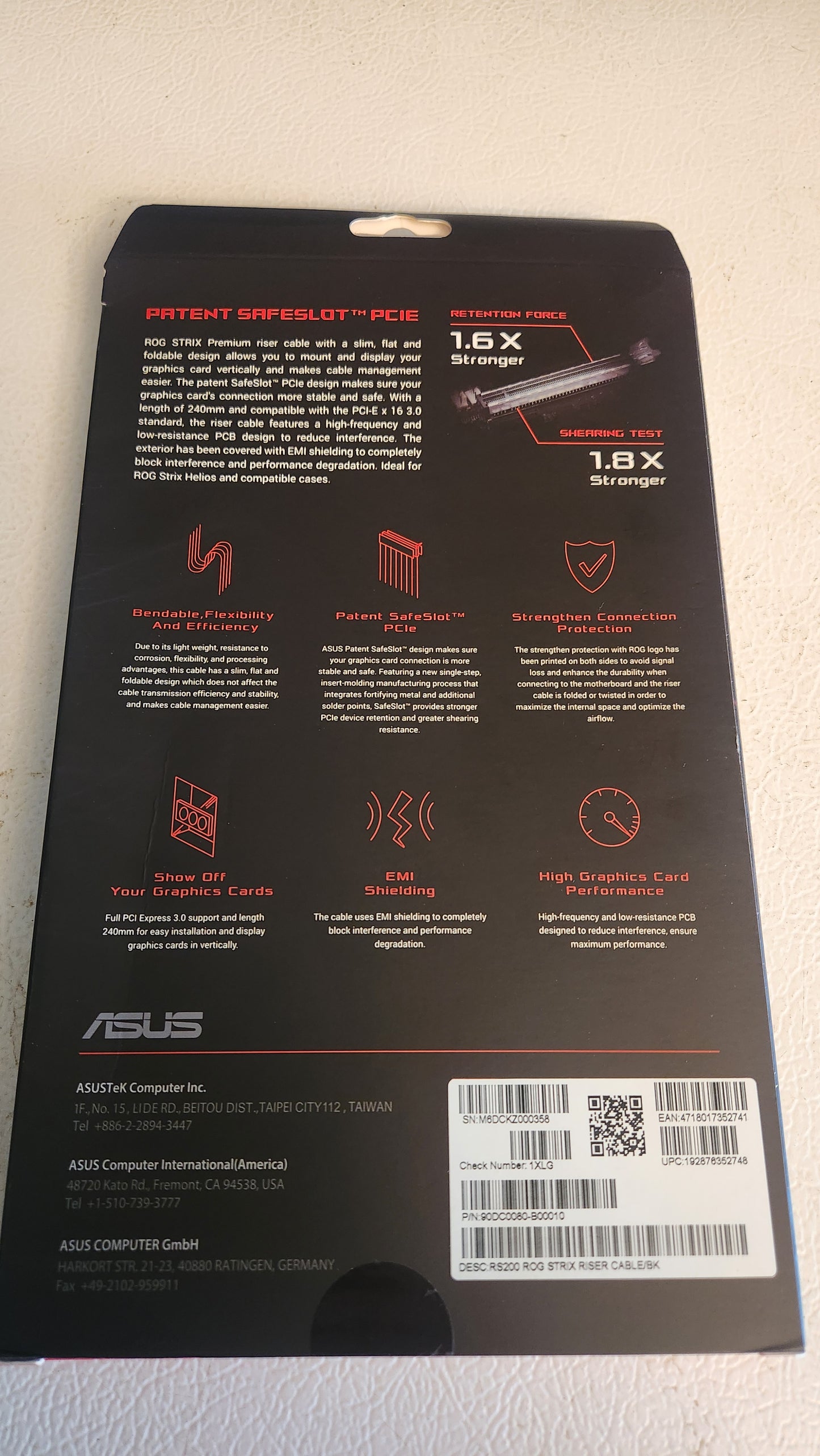 RS200 ROG STRIX RISER CABLE 90DC0080-500010