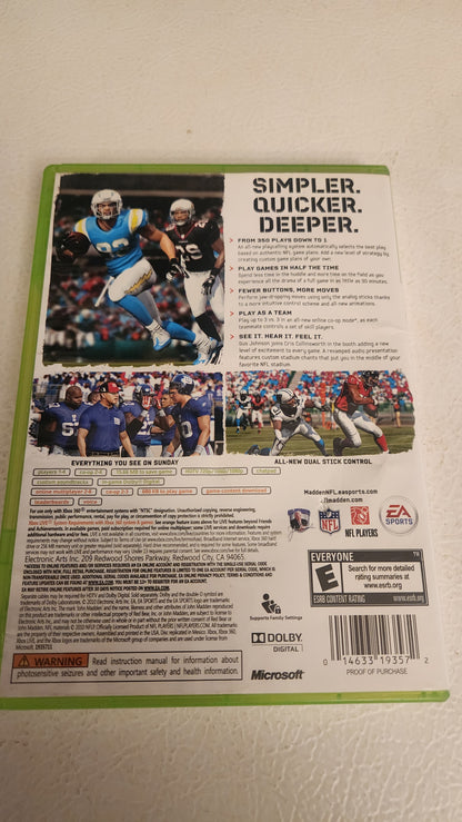 Madden NFL 11 (Microsoft Xbox 360, 2010)