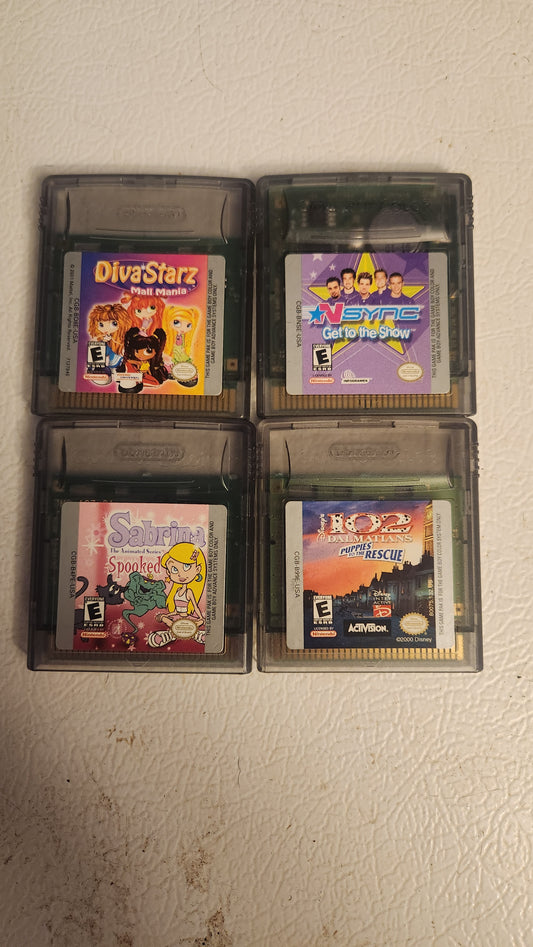 Gameboy Color Game Lot 4 Games