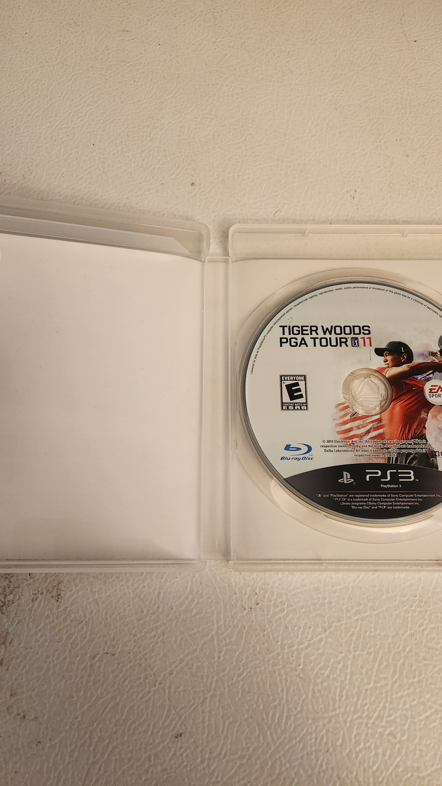 Tiger Woods PGA Tour 11 (PlayStation 3 PS3, 2010) NO MANUAL