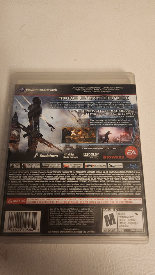 Mass Effect 3 (PlayStation 3 PS3, 2012)